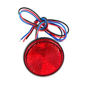 TKC28 24 SMD Indicator Light Car LED Motorcycle Brake Stop Marker Lamp Car Round Tail Lights Turn Singal Light Warning Light Bulbs
