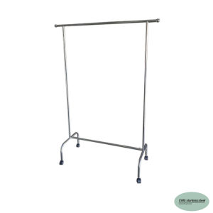 CMS ราวตากผ้าเสตนเลส ขนาดความยาว 120 ซม. ความสูง 180 ซม.ฐานกว้าง 45 ซม. มีล้อ.(ใช้ท่อสเตนเลสขนาด 1 นิ้วทั้งตัว.)