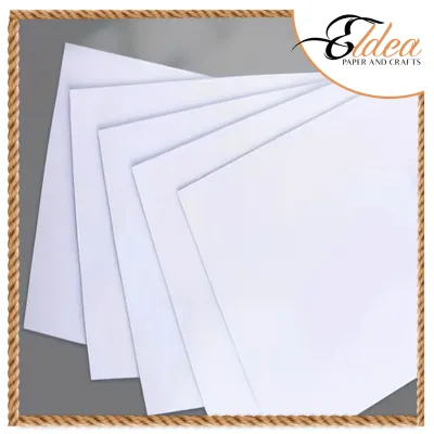 50pcs 160-200gsm Pre-cut Matte White Vellum Board for Invitation Hang Tag Flash Card Card Gift Card Card Stock Tag Labels tag Gift Tag Food Stub Price Tag