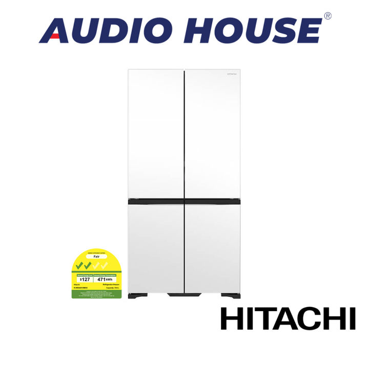 BULKY] HITACHI R-WB780VMS3X-MGW 574L 4 DOOR FRENCH BOTTOM