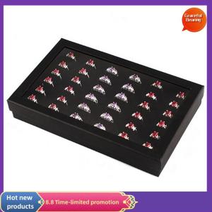 Graceful Earring Case Display 36 Slots Jewelry Organizer Tray Ring Box Storage Fashion