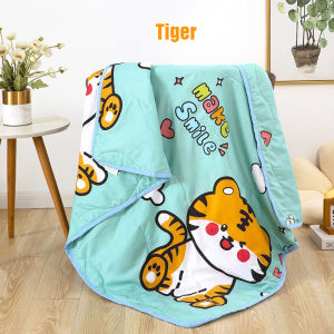 Cartoon Children Blanket Newborn Baby Muslin Swaddle Children Blanket Super Soft Aircond Blanket Selimut Kanak-kanak儿童夏凉被被空调被夏季薄小被子