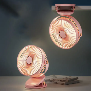 USB Rechargeable Table Fan Clip-on Type Portable Mini Desk Fan 360 Degree Rotation Adjustable Cl Fan Fan Clip-on 8000mAh