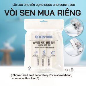 SF-300 Đầu vòi sen tắm (tăng áp lọc nước) 3 Thanh lọc nước AQUADUO SOON100U