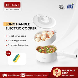 HODEKT Rice Cooker Electric Cooker Pot Multifunctional Electric Cooker Non Stick Hot Pot Cooker Electric Pan Kitchen Round Skillet