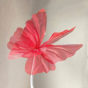 Fabric Butterfly Artificial Butterfly Wedding Decor Butterfly Photography Props Giant Gauze Fake Butterfly