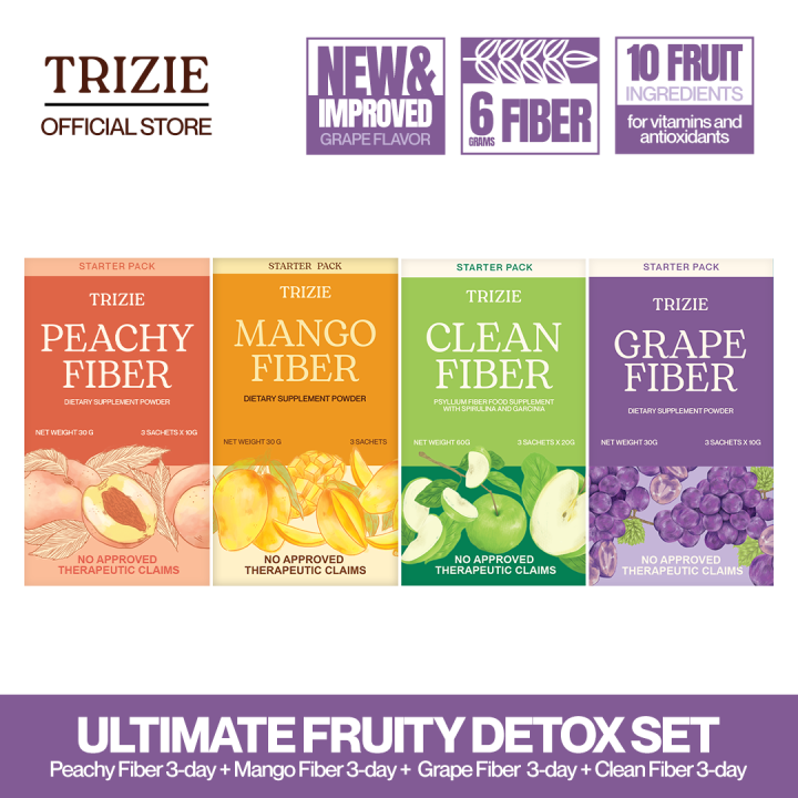 3 Boîtes De Narin Fiber Mix Fruit Detox - Contrôle Du Poids, 10 Sachets Chacune