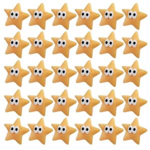 DIY Crafting Fun with 30pcs of Mini Resin Stars Cabochon Embellishments Perfect for Scrapbooking and More