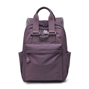 Lightweight Nylon Laptop Backpack with a Separate Laptop Compartment Multiple Pockets & Luggage Strap 27×12×37cm.