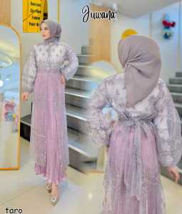 JUWANA Kurung rok plisket kebaya modern belt oneset elegan untuk baju Pesta wanita Kondangan Wisuda lebaran