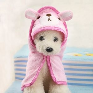 Pet BathTowel Soft Drying Bath Pet Towel for Dog Cat Hoodies Puppy Super Absorbent Bathrobes Cleaning Necessary