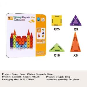[SG Seller]Mini Magnetic Tiles Lava Cave Adventure Playset Portable Iron  STEM Toy Kids DIY Construction Blocks