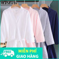 MUSHIQI [Miễn Phí Vận Chuyển]áo choàng tắm Áo choàng tắm, áo choàng tắm, màu trơn, khăn tắm thoải mái, màu trắng, áo choàng tắm khăn tắm áo choàng tắm áo choàng tắm Áo choàng tắm, áo choàng tắm, khăn tắm, áo choàng tắm, khách sạn, phòng tắm. 
