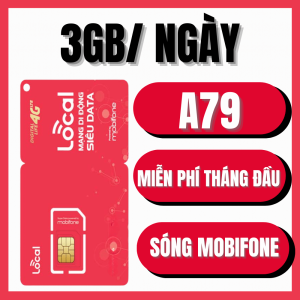 ( FREE 30 NGÀY ) Sim Mobifone 4G Local A79 Tặng 3GB/Ngày (90GB/Tháng) Tốc Độ Cao Truy Cập Ứng Dụng BE Không Giới Hạn | FREESHIP - CHƯA KÍCH HOẠT