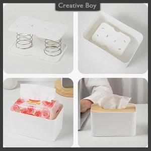 [Creative] Creative Spring Holder Tissue Box Automatic Lift Spring Loaded Tissue Box Tissue Spring Bracket Car Tissue Box Spring Holder
