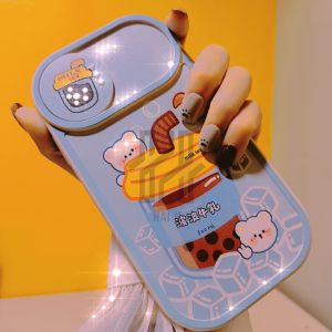 Ốp lưng cam trược màu xanh cho iphone