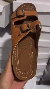 [Free Shipping] Plus-Size Thick-Soled Criss-Cross Sandals For Women New Summer Style Flat-Soled Criss-Cross Design Soft-Soled Casual Sandals