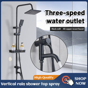 Very lucky shower set stainless steel 4 in 1 304 shower faucet set hot and cold shower set with faucet