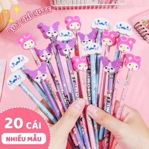 Bút Chì Có Tẩy Gắn Liền - Bút Chì Gỗ An Toàn Cho Bé Ruột Chì Đậm Dễ Tẩy Nét Mượt Dùng Cho Học Sinh