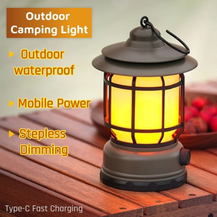 Outdoor Lights Camping Light LED Retro Lantern Lights Tent Lights