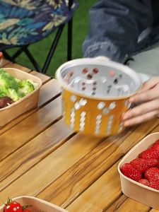 Portable Camping Cookware Set Outdoor Aluminum Foil Pot Basin Alcohol Stove Mini Cooking Kit Lightweight Solo Travel Equipment for 1 Person