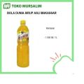 Bola Dunia Sari Buah Sirup Markisa Khas Makassar Botol 1Liter. 