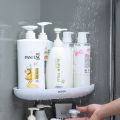ECOCO Bathroom Accessories Bathroom Shelf Corner Bathroom Organizer Shelf Shampoo Cosmetic Storage Rack Wall Mounted Kitchen Household Items. 