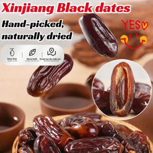 Natural Health Black Dates Unique Flavor Dried Dates No Wash Individually Wrapped Honey Dates Fruit Nowash