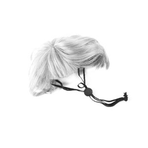 MAOMEI Adjustable Fit Pet Bob Wig Comfortable To Wear with Bangs Kitty Wavy Hair Skin-friendly Cosplay Dogs Cats Cosplay Wigs Halloween Celebration