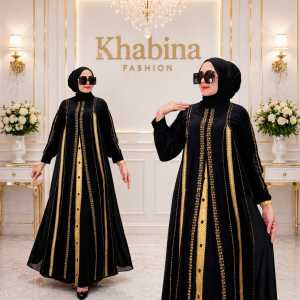 Nadya Shop || GAMIS ABAYA TURKEY MEWAH MODE STARLA TERBARU MATE JERSEY MIX CERUTY BABYDOLL