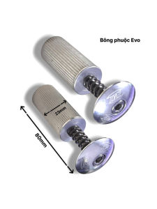 Bông phuộc nhôm EVO màu bạc dành cho xe đạp