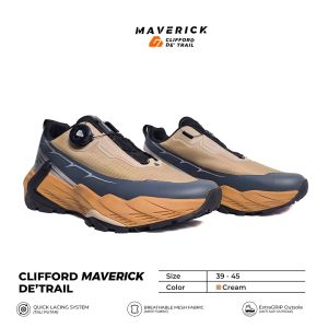 Clifford Maverick de Trail - Sepatu Lari Trail Running Hiking Gunung Tali Putar