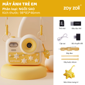 Máy ảnh cho bé trai bé gái chụp hình mini kèm thẻ nhớ Zoyzoii Kids Camera E28
