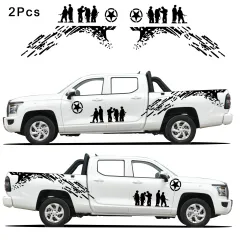 2pcs Vinyl Car Stickers and Decals Mountains Compass Navigation Graphic  Sticker Vehicle hood Car Body Sticker