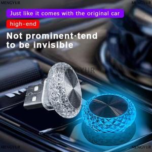 [COD] MENGYUR Portable Car USB Ambient Light Mini LED Decorative Atmosphere Lamps For Auto Interior Environment Light Computer Light Plug Play