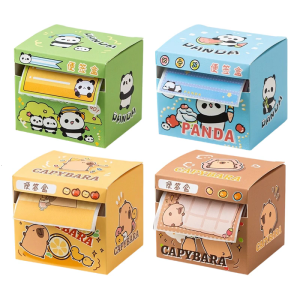 Adhesive Flags Pull Out Dispenser Systems Compacts Study Bookmarks Supplies Cartoon Stick Tabs Removable Adhesive Tabs