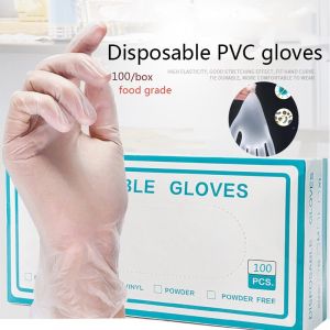 Vinyl/Nitrile Blend Gloves Food Gloves Surgical Disposable Gloves Use Personal Protective Equipment Tattoo Gloves Multi-Purpose Blue Black White PVC Powder Free (100pcs)