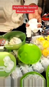 Sancha/Murukku Maker With 15 Mini Jalies/Moulds/Acuan Polyfibre Sev [Viral Product]