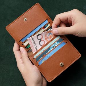 Slim And Compact Bank ID Card Case Card Bag Drivers License Wallet Simple Anti Demagnetization Card Holder