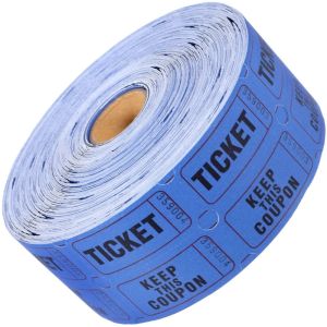 1000PCS Raffle Ticket Double Roll Ticket Game Coupons Admit Ticket Ticket Roll Party Coupons High Quality Ticket Easily Tear Perforation Design