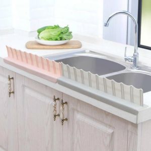 【Local Warehouse】New Suction Cup Sink Water Splash Guard Anti-water Board Kitchen Fruit Vegetable Washing Supplies Baffle Screen Specialty Gadget Water-Splash-Guard