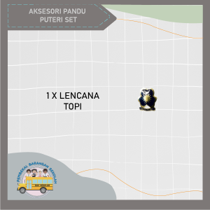 PANDU PUTERI 1SET DAN 1PCS KEGUNAAN SEKOLAH WARNA HIJAU / Aksesori Uniform Sekolah Pandu Puteri SET / Accessories School Uniform Pandu Puteri SET /
