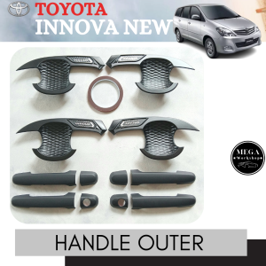 Cover Handle Outer Pintu Mobil Innova Lama 2005 - 2015 Hitam Premium