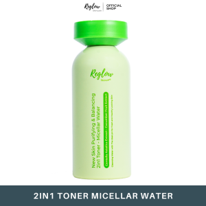 REGLOW 2in1 Toner & Micellar Water Toner Wajah Berjerawat Pelembab Wajah Kering Dan Kusam Toner Wajah Glowing Putih Cepat Pelembab Wajah Glowing Toner Wajah Untuk Flek Hitam Pelembab Wajah Berminyak Reglow Skincare Official