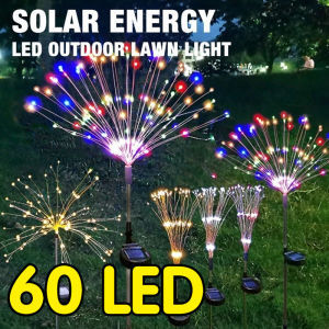 4pcs Solar Firework Light Christmas Lights Waterproof Outdoor Decoration for Garden Holiday Wedding Party New Year Decoration Free Shipping