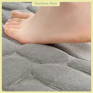 [PureZone] Nhà đá cuội dập nổi cửa thảm cửa Mat phòng tắm đơn giản gió thấm chân Mat phòng tắm chống trượt mat sàn mat