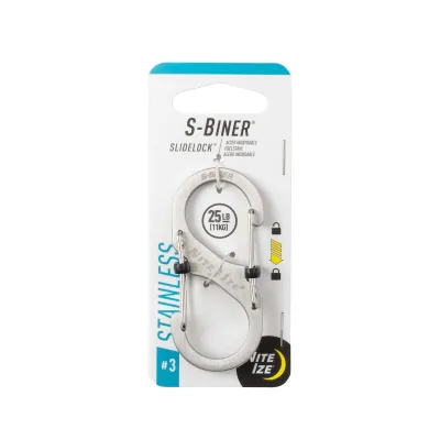 Nite Ize S-Biner Slidelock Stainless Steel Carabiner Size 3