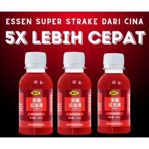 Essen Cina Original 100ml Umpan Pancing Cairan Merah Ajaib Ikan Essen Esen Semua Jenis Ikan Penarik Ikan Umpan cacing salmon Cairan