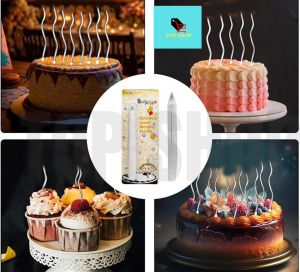 TOP SHOP Fan Shaped Banner Birthday Candle Safe Material Unique Design Clown Pattern Candles