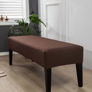 2023สากล Jacquard ยาวม้านั่งปกแปนเด็กซ์เปียโนปลอกยืดรวมทุกอย่างสี่เหลี่ยมสีทึบอุจจาระพักเท้าครอบคลุม